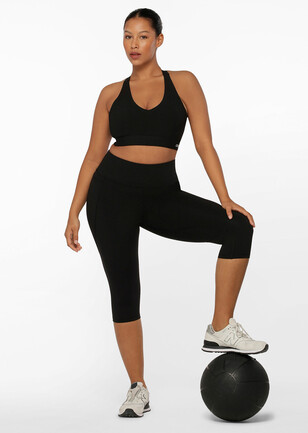 Cropped Leggings for Women 3/4 Length Activewear for Ladies Tummy