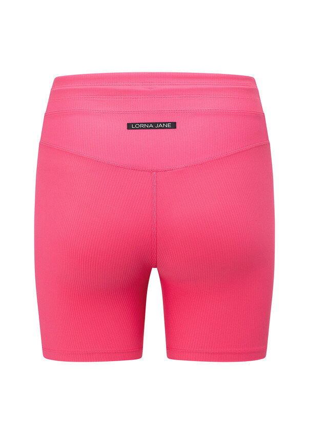 Lorna Jane Twist It Bike Shorts, Pink, XS