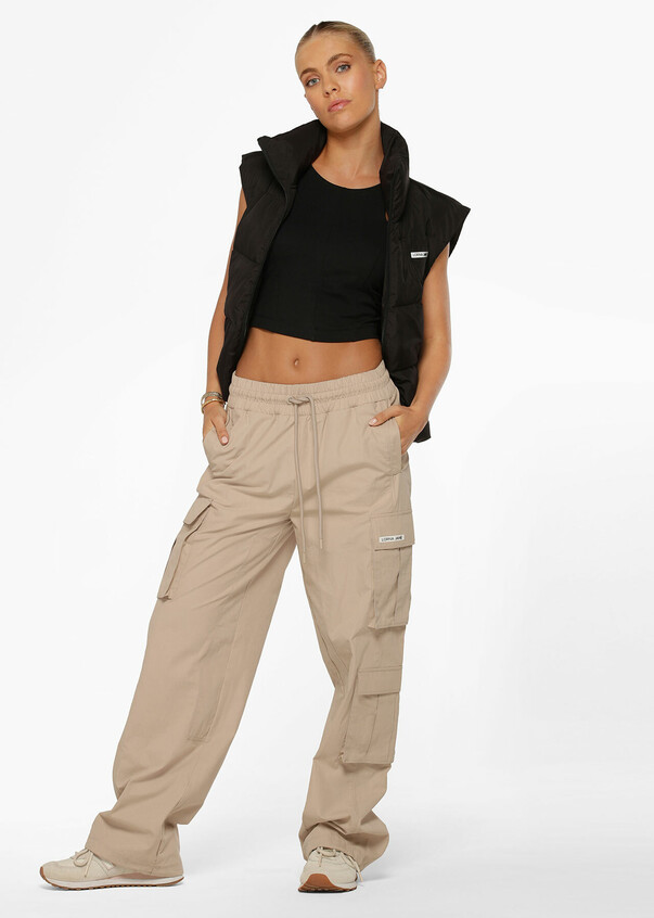 XXS Cargo Pants High Rise Leggings with Pockets Warm Tights for
