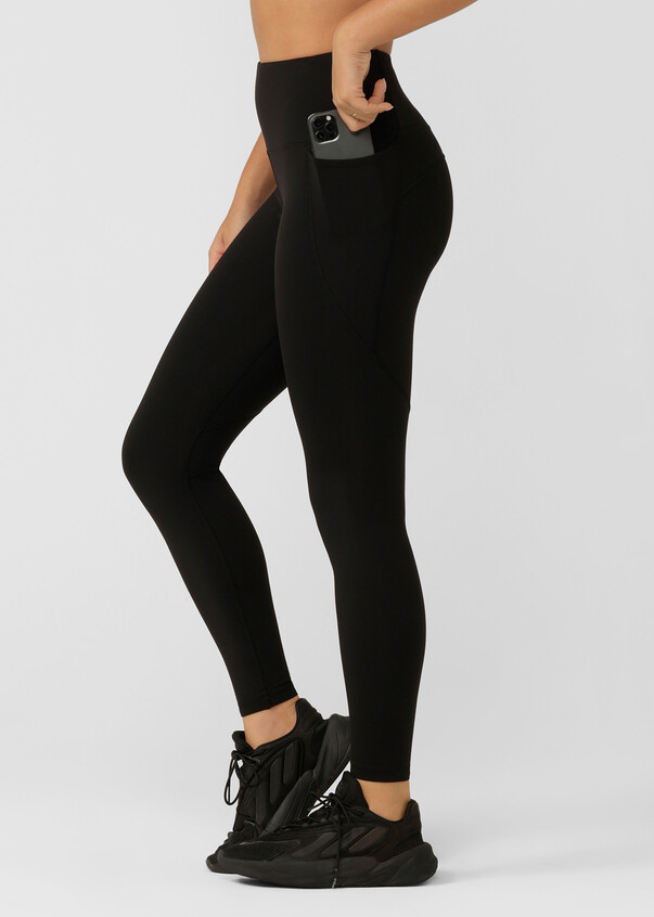 Reactive No Ride Phone Pocket Ankle Biter Leggings by Lorna Jane Online, THE ICONIC
