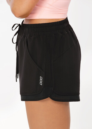Lorna Jane Women's Athletic Shorts Black and Coral Small with