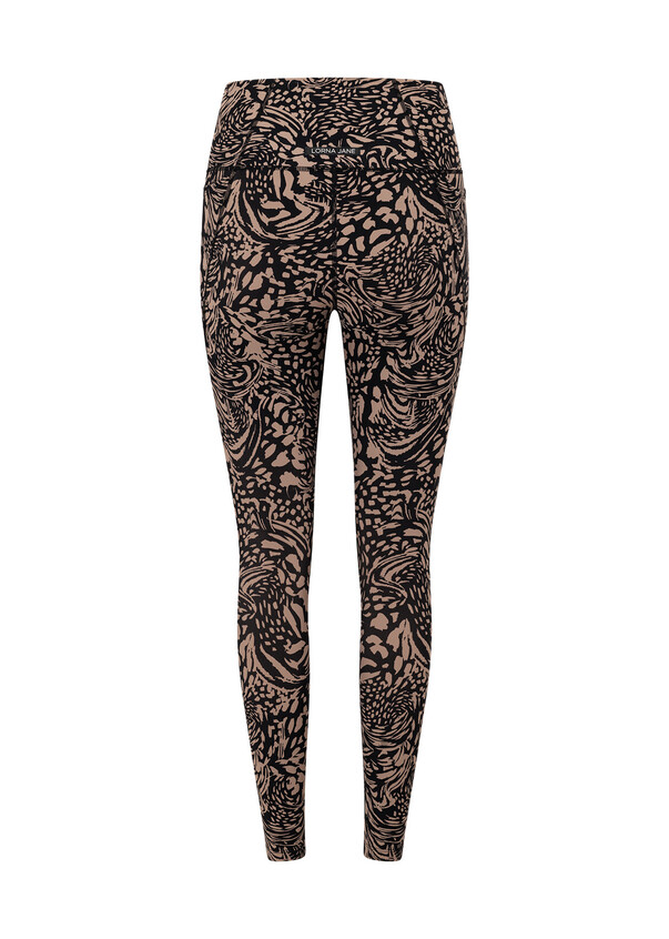 Women's Leopard Printed Leggings Animal Skin Brushed Buttery Soft Tights  (Small, Black Leopard) at  Women's Clothing store