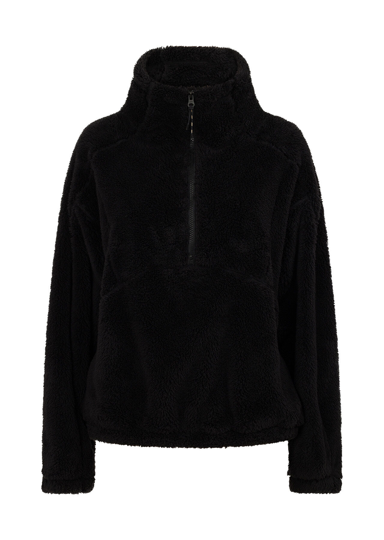 Half zip 2025 teddy sweater