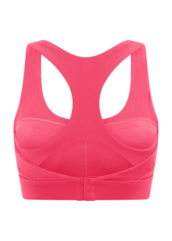 Peach Solid Sports Bra – Unclaimed Baggage