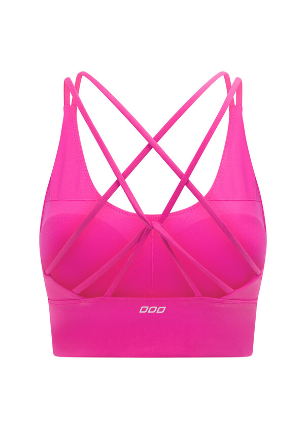 Long Line Sport Bra in Hot Pink – Sara Patricia Collection