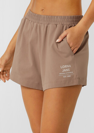 Lorna Jane Women's Agile Core Shorts Tight, Ink/White Stripe