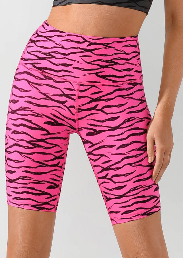 Lorna Jane XS Bike shorts Zebra print design - Depop