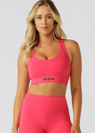 Neon Pink Sports Bra – J Rose Elite