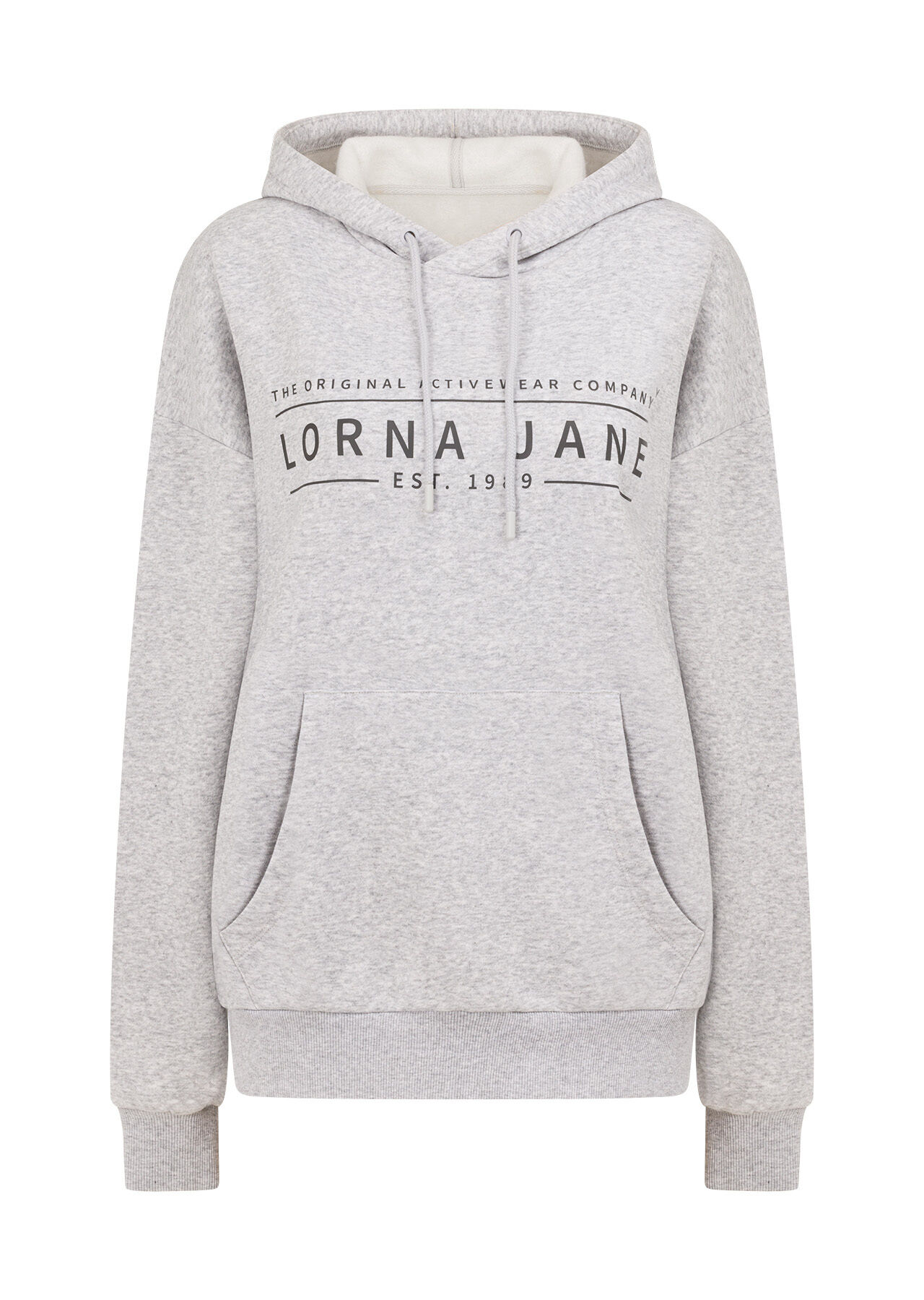 Grey hoodie sale with print