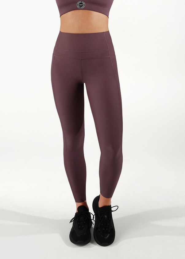 Uniquely Lorna Jane Black Purple Leggings Size Small Stretch Yoga Activewear