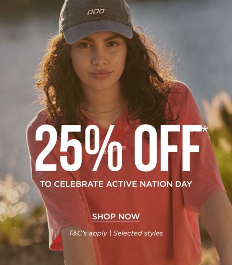 Celebrate Active Nation day with 25% Off!