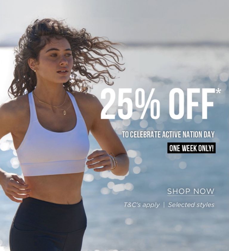 Celebrate Active Nation day with 25% Off!