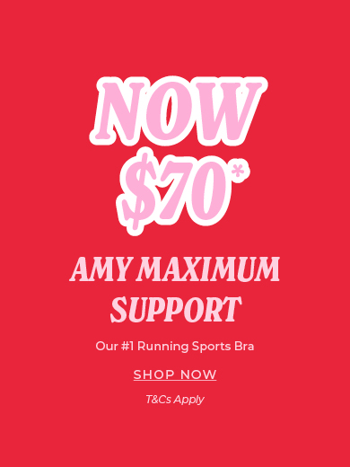 $70 Amy Maximum Support Sports Bra*