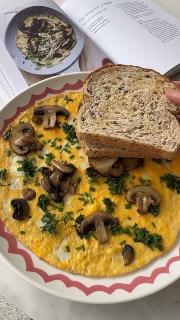 Mushroom & herb omelette from the Lorna Jane Nourish Cookbook