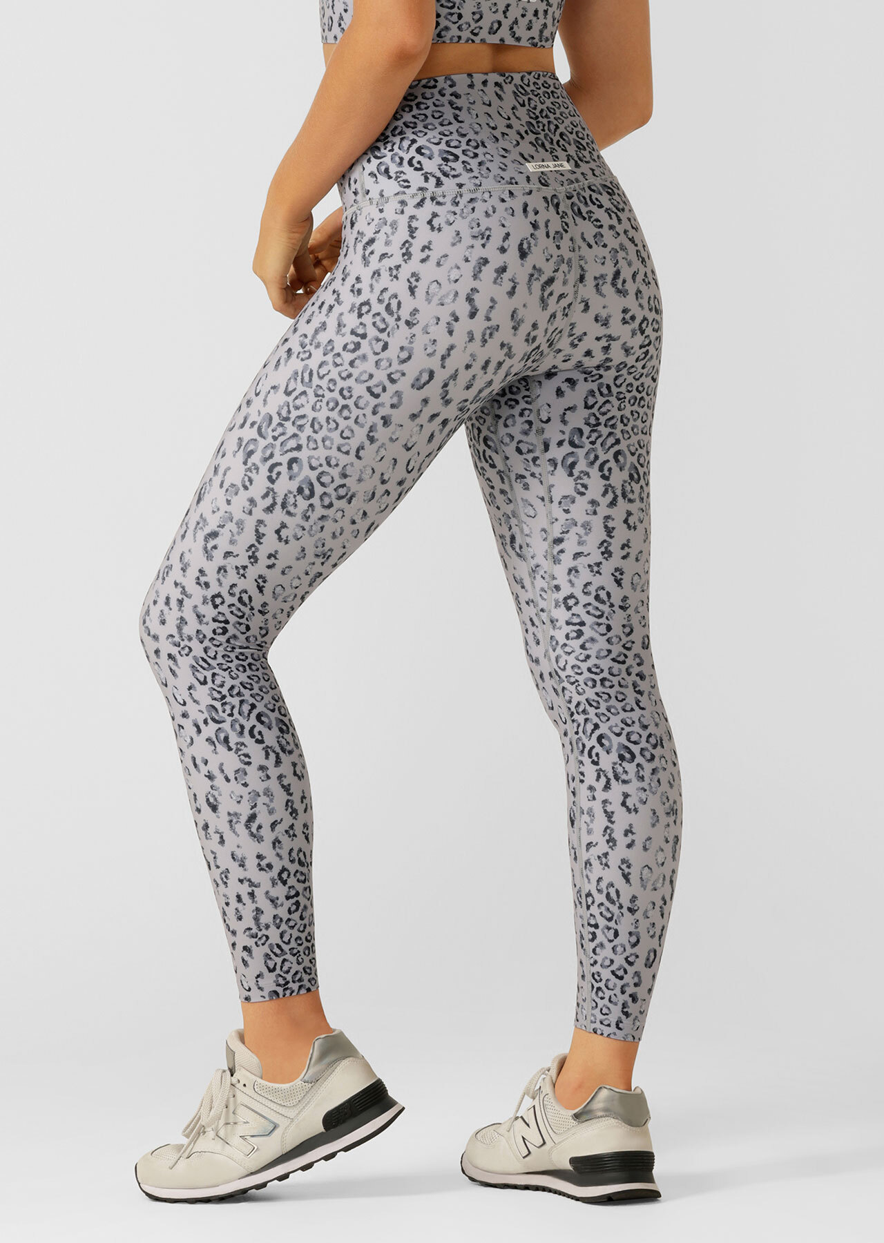 Ankle Leggings S L 3X GRAY LEOPARD Print w/Stretch No Boundaries Juniors  NEW - Helia Beer Co