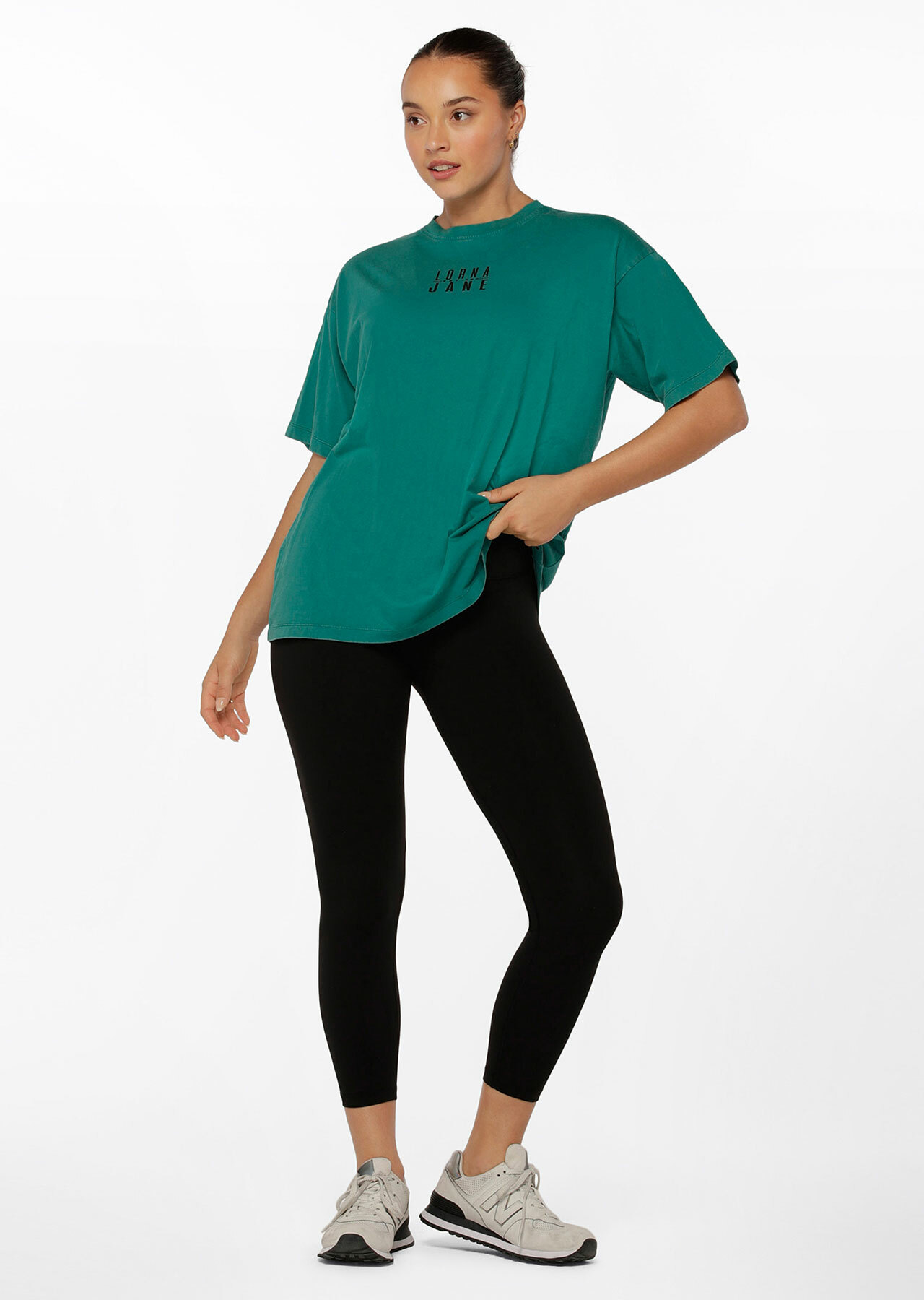 Function Washed Boyfriend Tee | Green | Lorna Jane AU