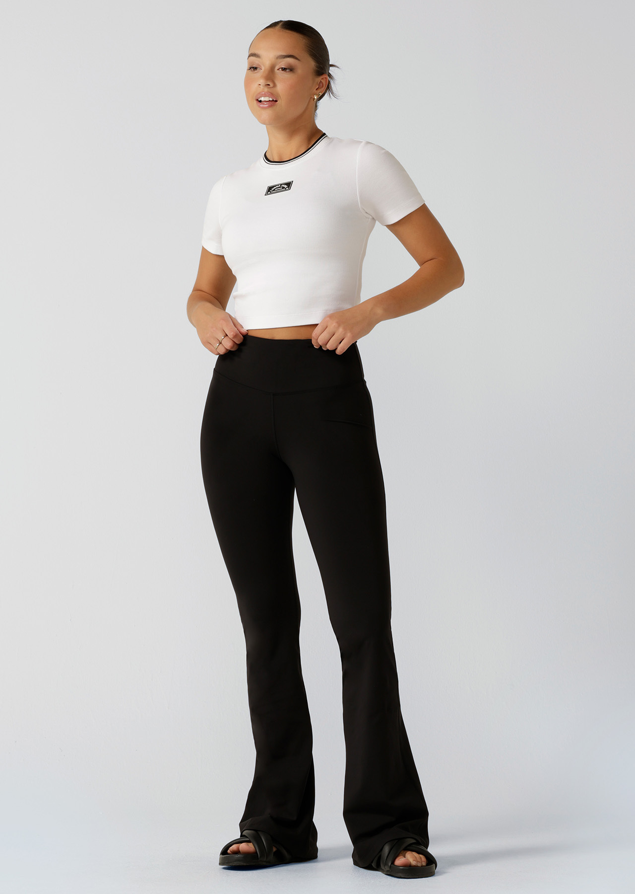 Lotus Flared Full Length Leggings Tall Lorna Jane Au